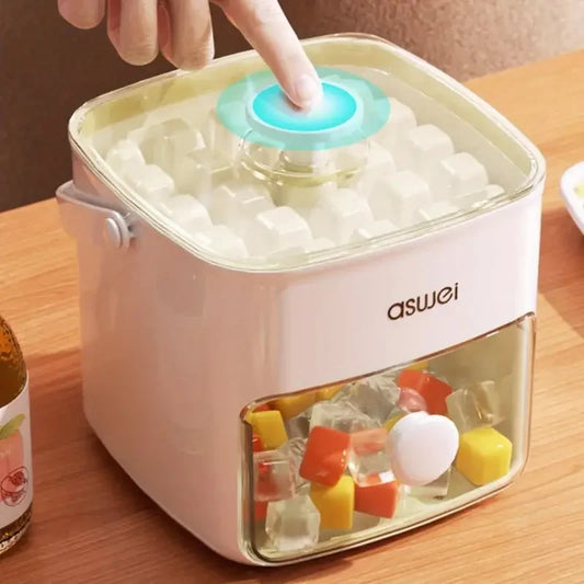 Extra-Large Ice Bucket With Built-In Cube Maker