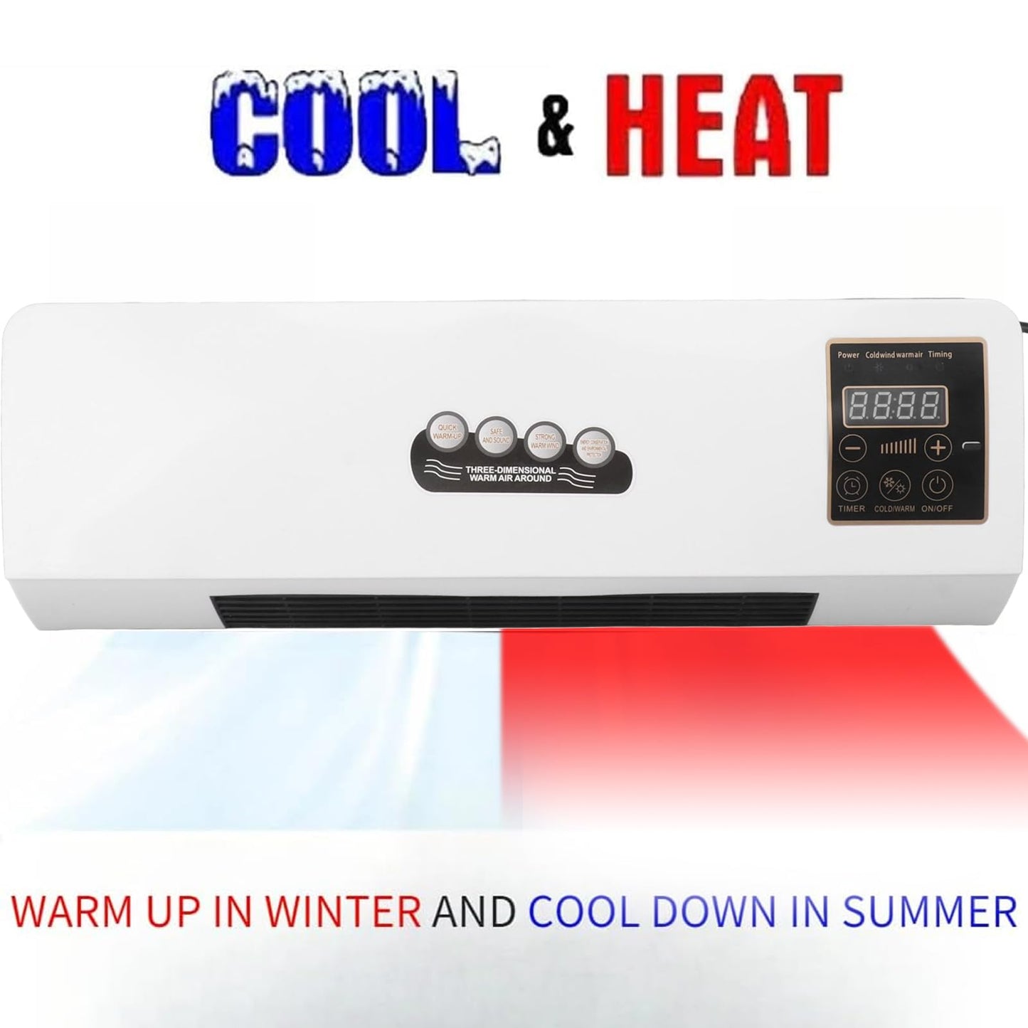 Heating and cooling mobile small air conditioner