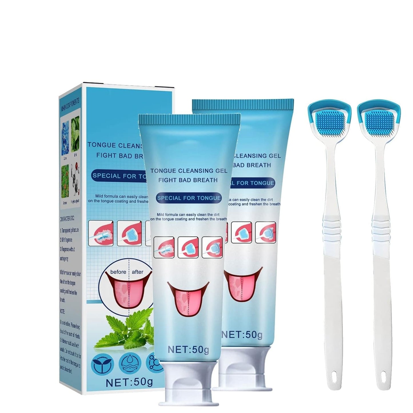 Tongue Cleaning Gel Set