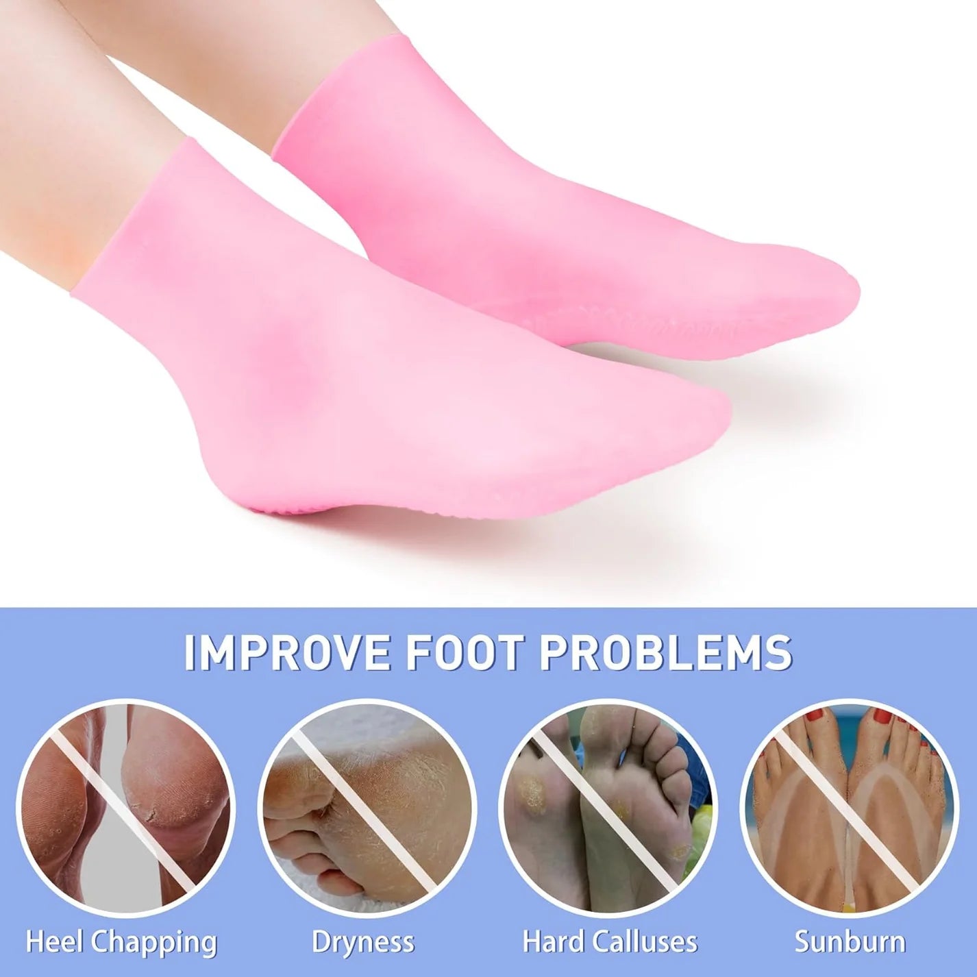 Foot Spa Pedicure Silicone Socks For Men & Women