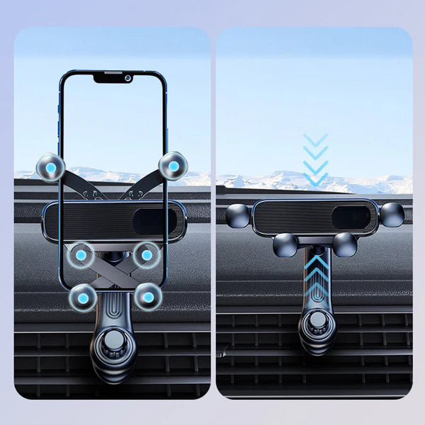 Rotatable car phone holder