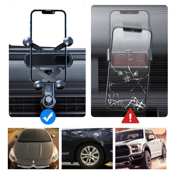 Rotatable car phone holder