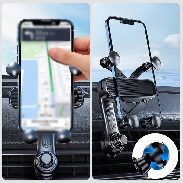 Rotatable car phone holder