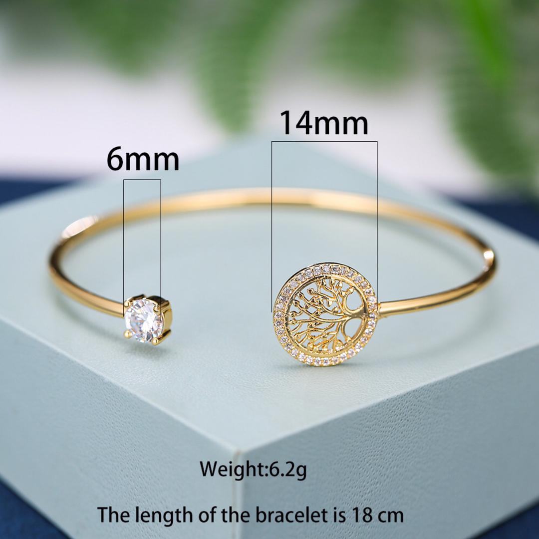 ZIRCON STONE BRACELET "THE TREE OF LIFE"